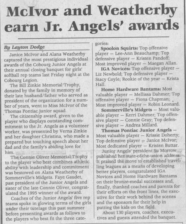 1991 Cobourg Angels