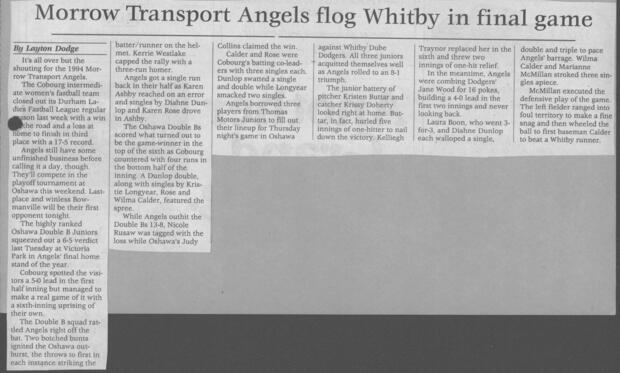 1994 Cobourg Angels