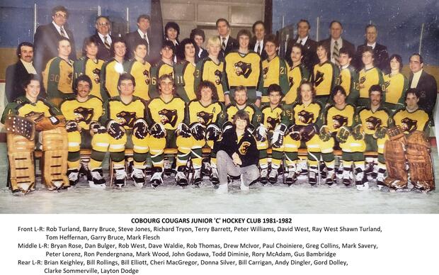 1981-82 Cobourg Cougars hockey team photo- Junior C