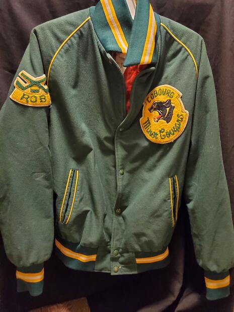 1984 CCHL jacket worn by Robbie Smith