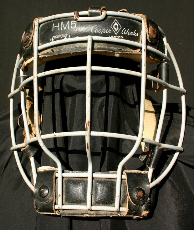 1965 hockey goalie cage face mask Cobourg and District Sports Hall Of