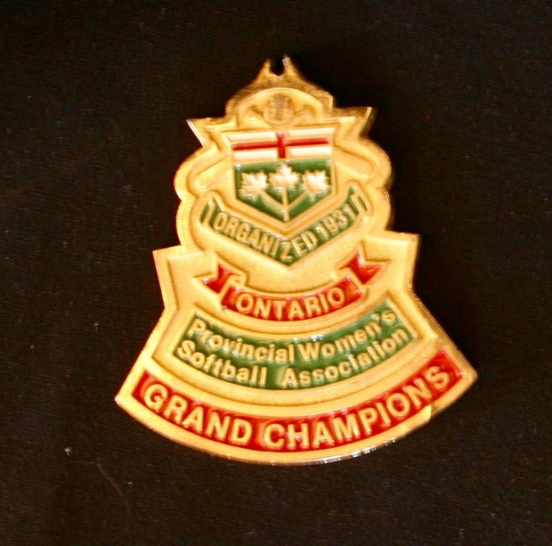 1980s Cobourg Angels championship medal