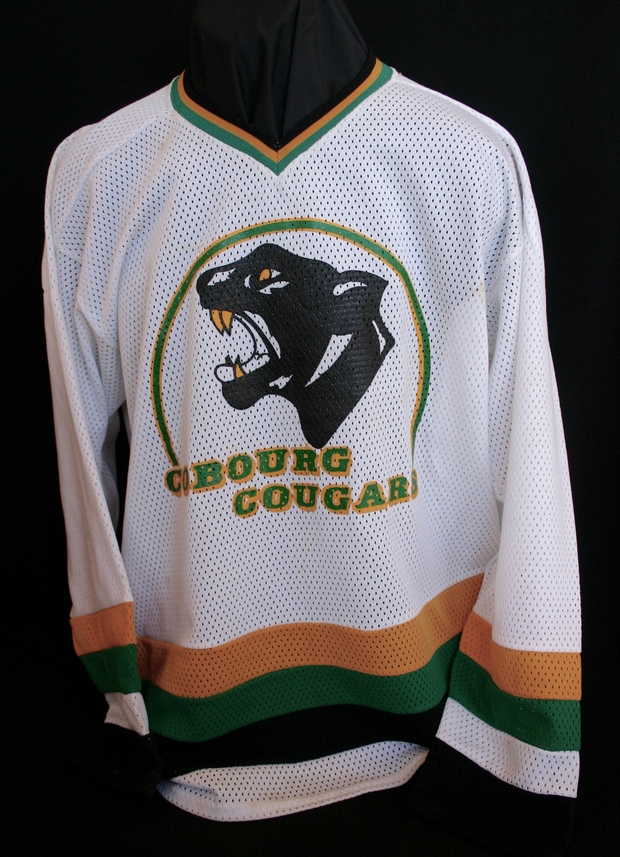 2000 Cobourg Cougars jersey -sponsor Sines Carpet