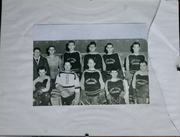 1950-51 Cobourg Mercantile hockey team photo