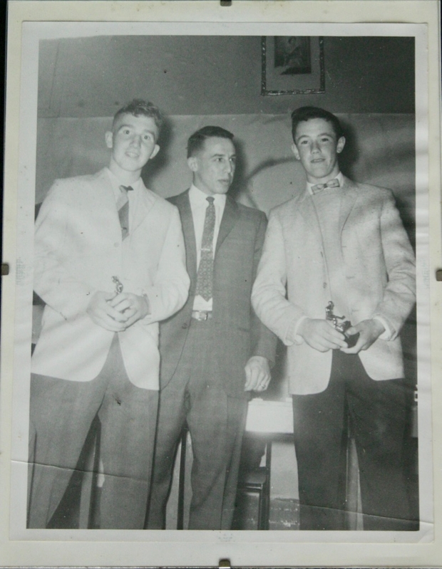 1959 CCHL trophy winners photo Quigley, Sherwin