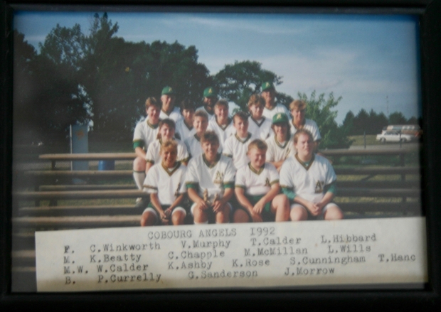 1992 Cobourg Junior Angels team photo