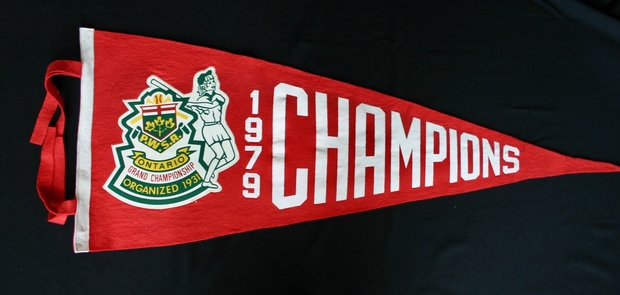 1979 Cobourg Juvenile Angels championship banner