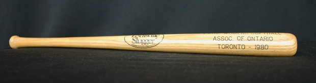 1980 Cobourg Angels - PWSA miniature wooden bat