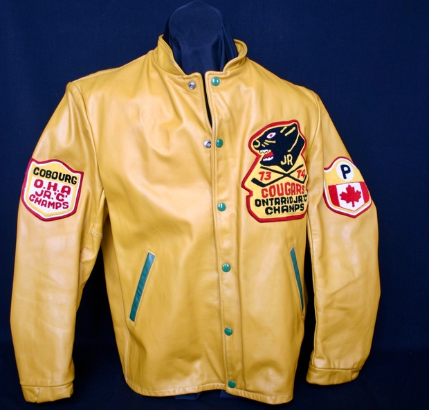 1974 Cobourg Cougars Ont Champs Jr C team jacket