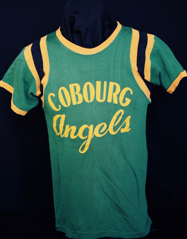 Cobourg Angels jersey worn by Paul Currelly