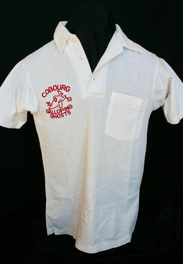1987 Cobourg Galloping Ghosts reunion golf shirt