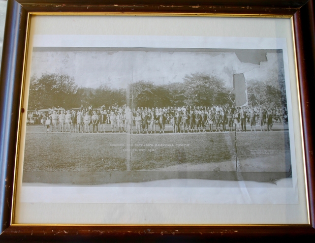 1921 photo of Cobourg & Port Hope baseball teams