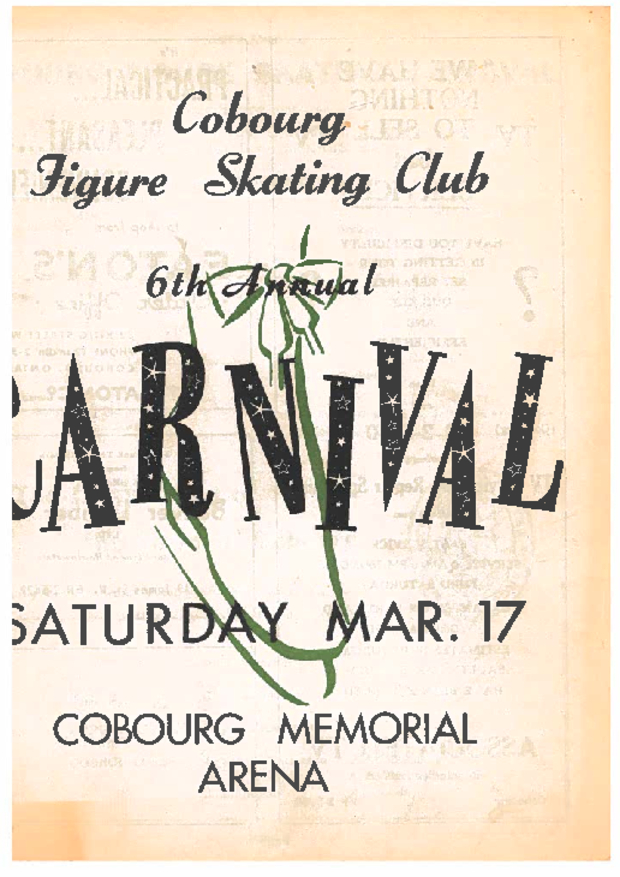 1956 Cobourg Figure Skating Carnival program