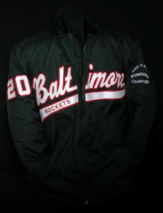 1995 Baltimore Rockets fastball jacket