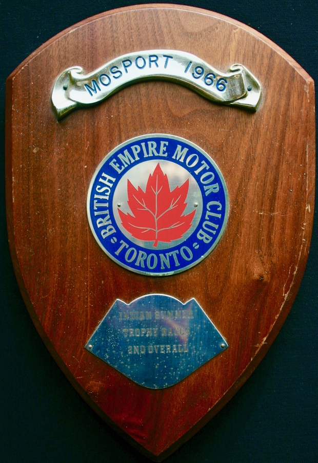 1966 John Fox plaque 2nd overall motorcycle races