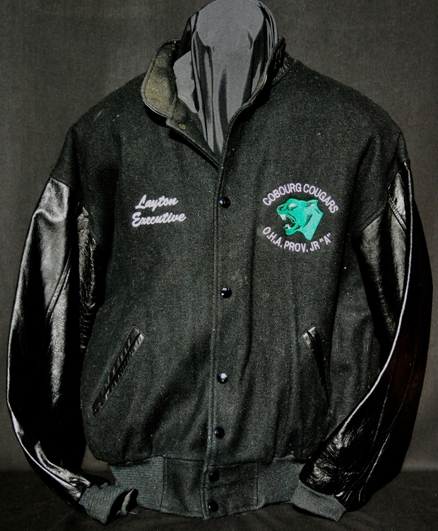 1994 Cobourg Cougars jacket of Layton Dodge