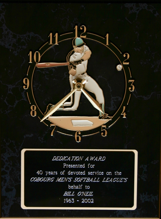 2002 Bill O'Neil plaque dedication for softball