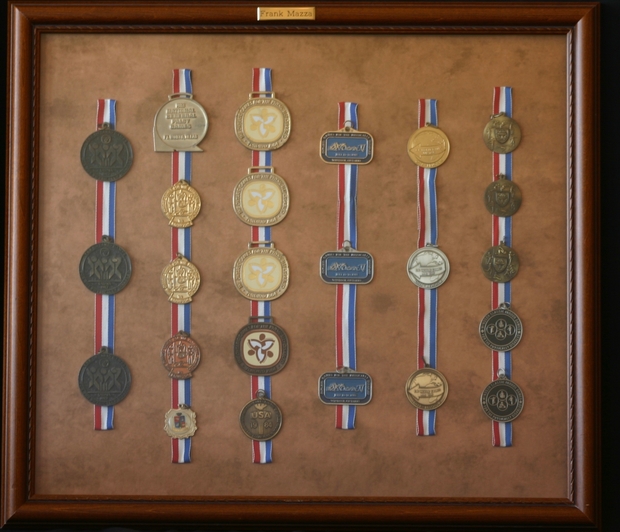 Frank Mazza 24 winning medals wheelchair races Frank Mazza 24 winning medals wheelchair races