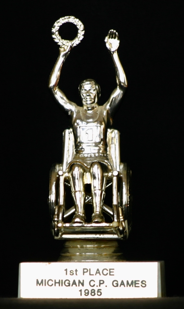 1985 Frank Mazza #1 trophy Michigan CP Games 1985 Frank Mazza #1 trophy Michigan CP Games