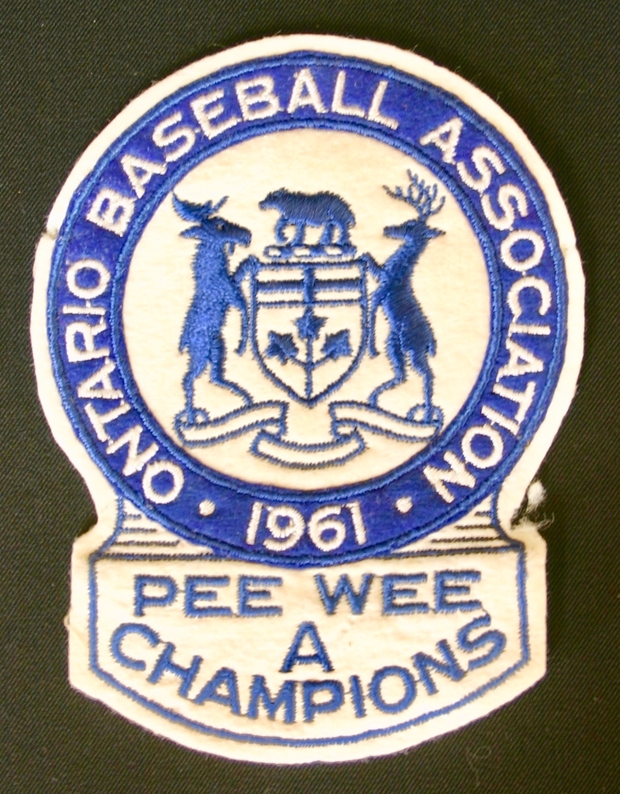1961 PeeWee A Baseball Champs crest