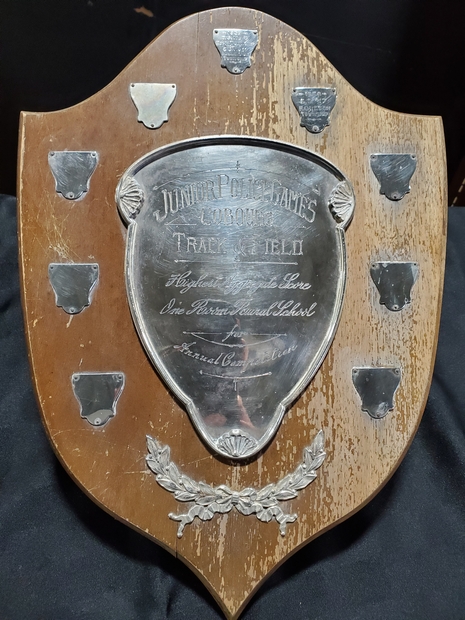 1957 Junior Police Games track & Field plaque