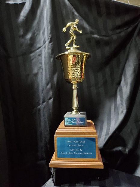 1982-1988 Cobourg Legion Men's Bowling trophy