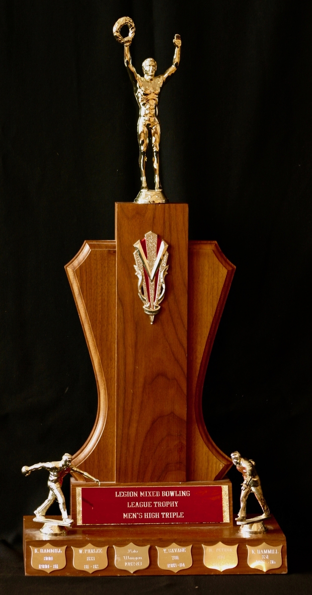 1980-1988 Cobourg Legion Men's Bowling trophy