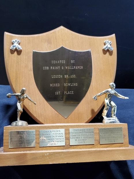 1961-1988 Cobourg Legion mixed Bowling trophy