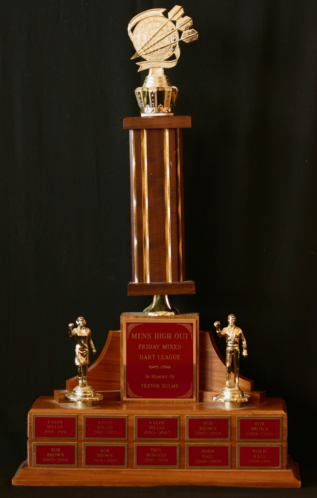 2000-2017 Cobourg Legion men's Darts trophy