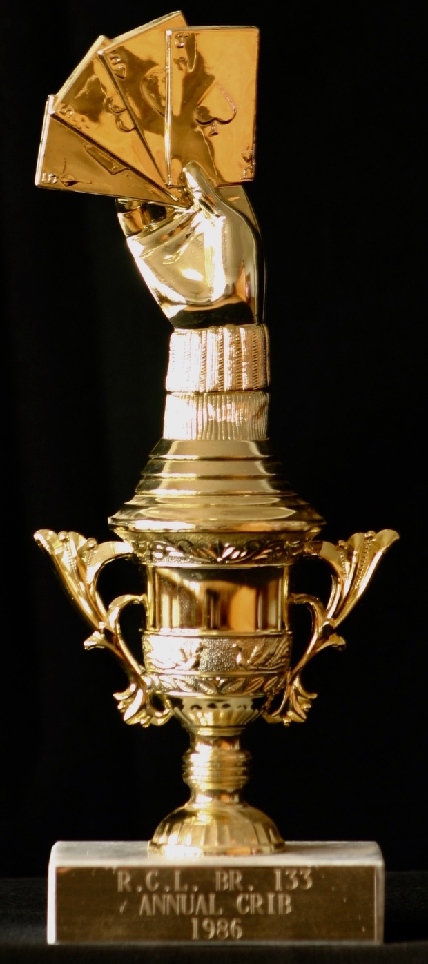 1986 Cobourg Legion Cribbage trophy