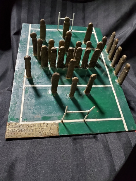 1971 CDCI East steel model football field and players