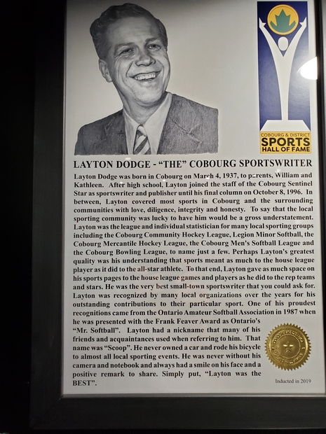 2019 Layton Dodge Induction Certificate