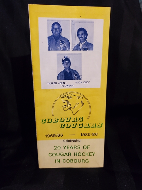 1986 Cobourg Cougar program Game 3 JrC finals
