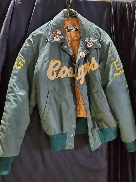 1983 Cobourg Cougar nylon quilted jacket