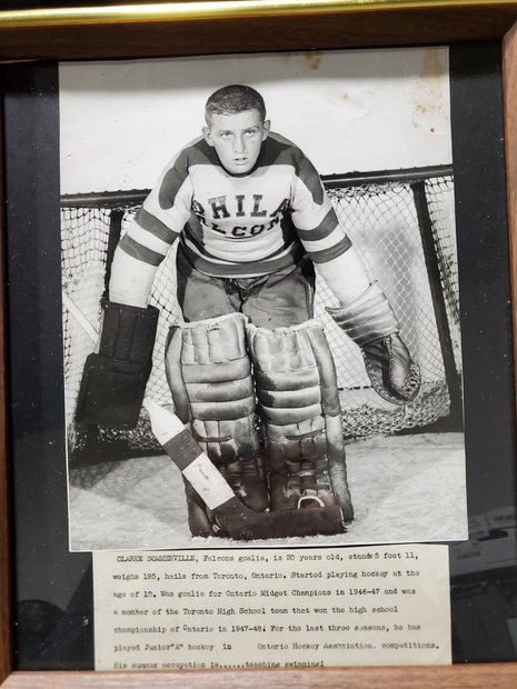 1952 Clarke Sommerville photo when EHL goalie