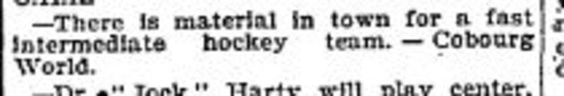 1900-11-17 Hockey -Intermediate