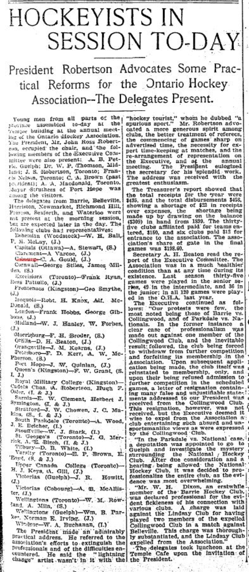 1900-12-01 Hockey -OHA Annual Meeting