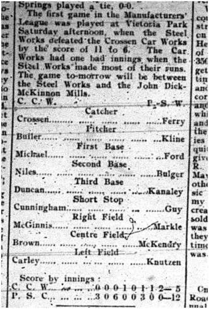 1909-07-02 Baseball -Manufacturer's League