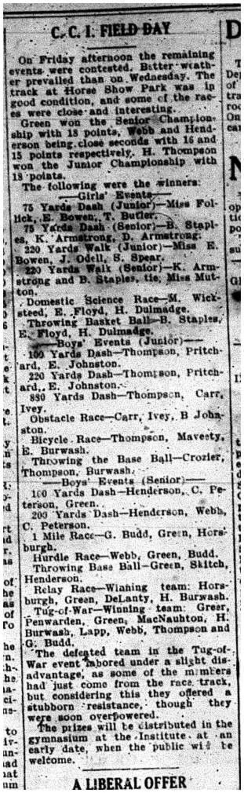 1911-10-20 School - CCI Field Day