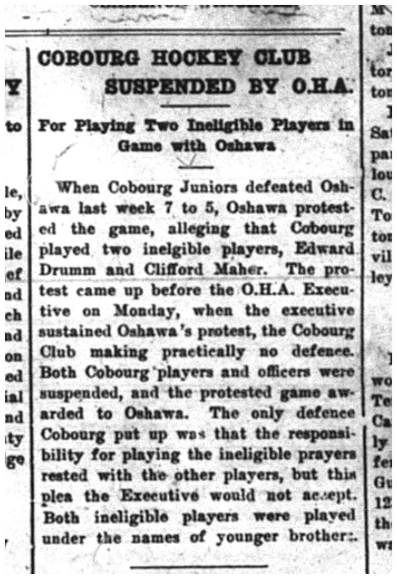 1918-01-25 Hockey - Juniors