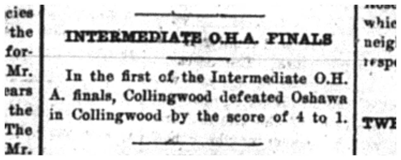 1918-03-15 Hockey - Intermediates