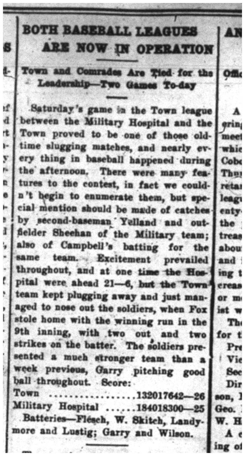 1918-05-24 Baseball