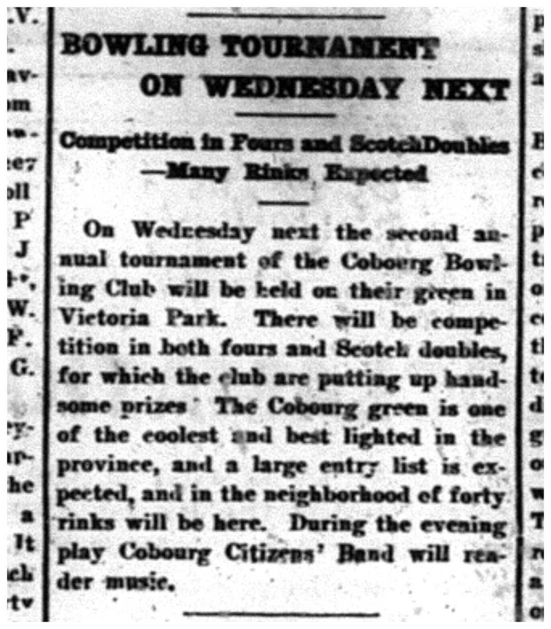 1918-08-16 Lawn Bowling