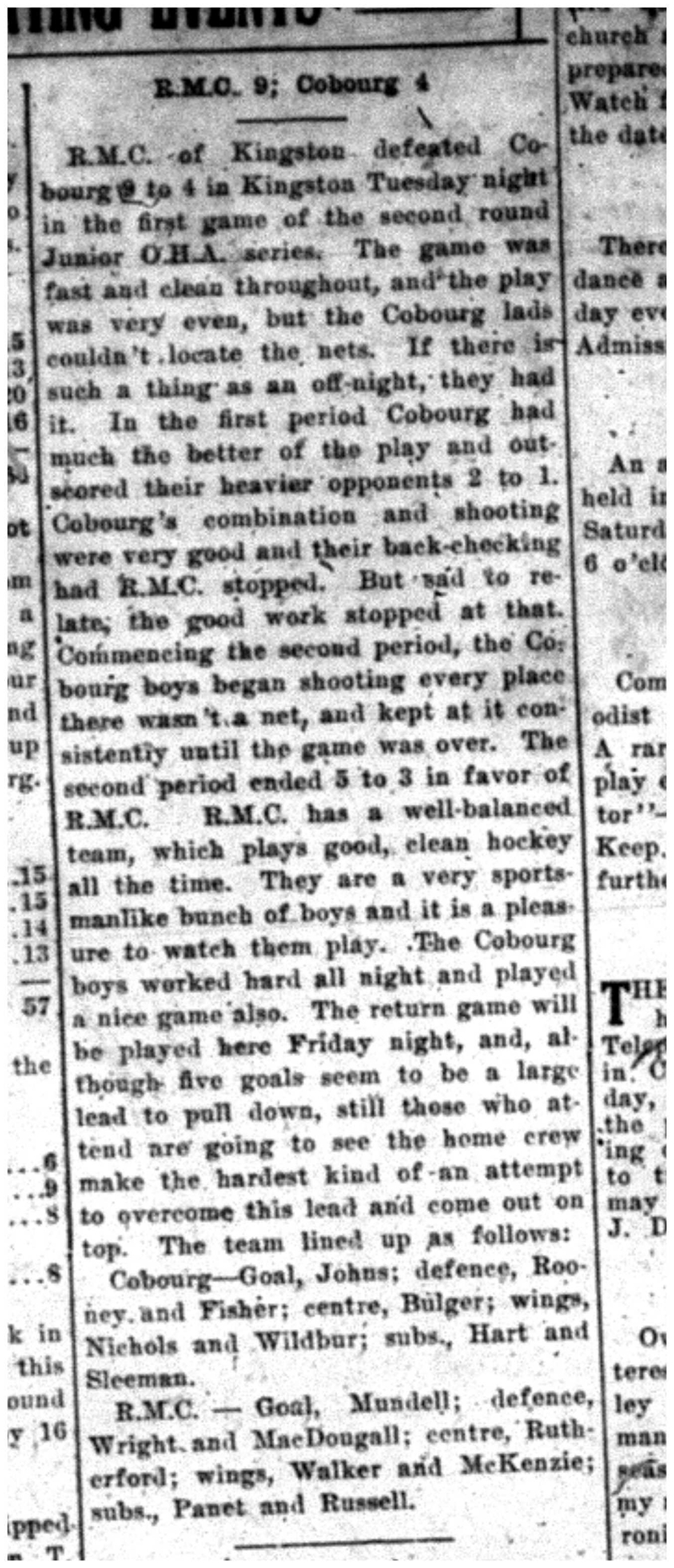 1920-02-12 Hockey -Juniors