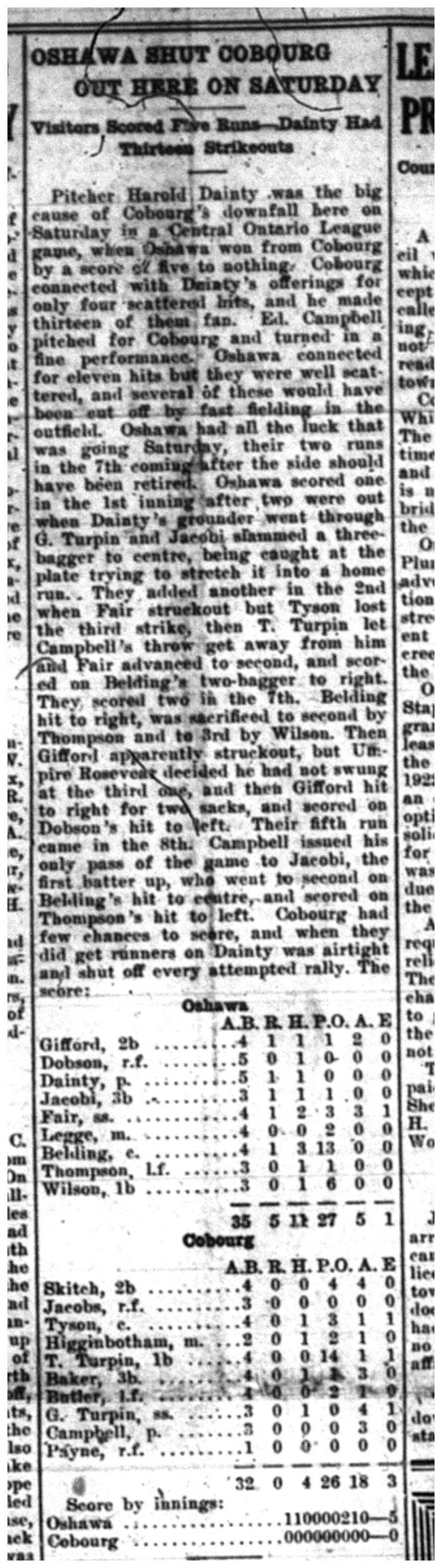 1921-08-18 Baseball