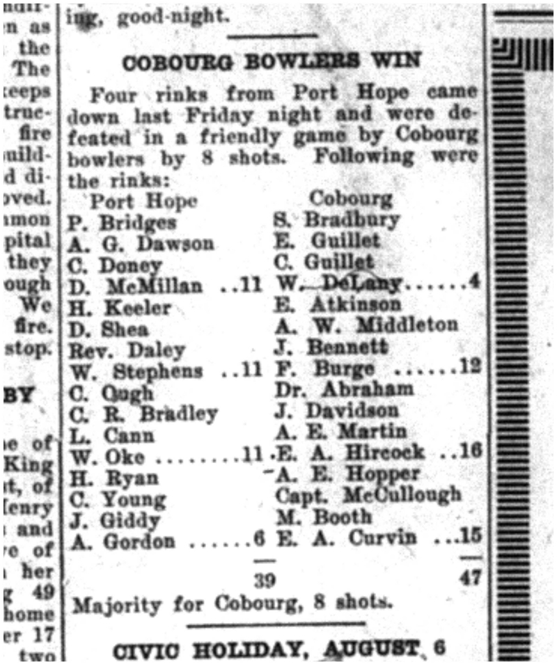 1923-07-26 Lawn Bowling