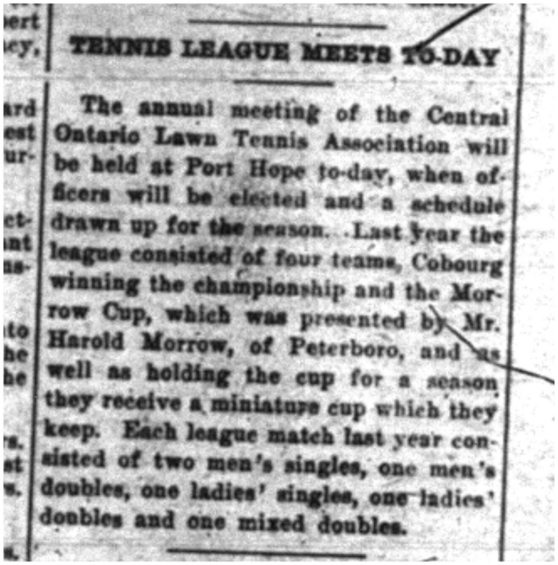 1925-05-07 Tennis -Annual Meeting