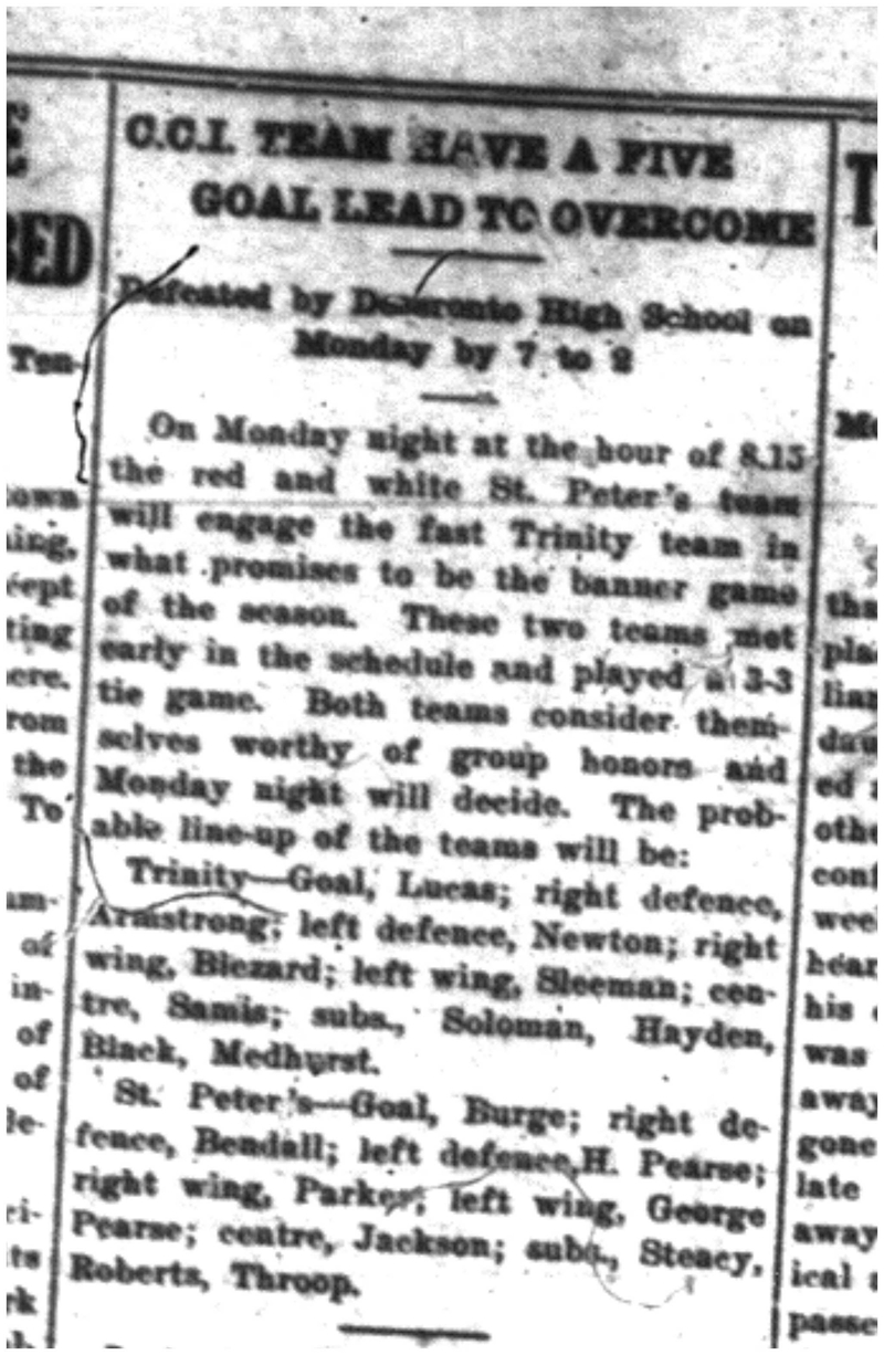 1926-02-11 School -CCI Hockey