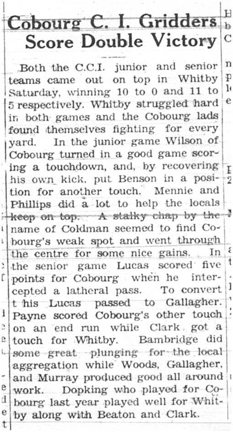 1937-10-21 School -CCI Football