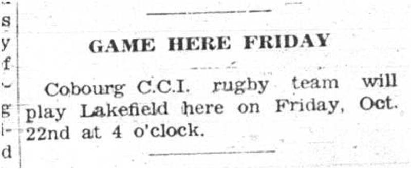 1937-10-21 School -CCI Rugy game